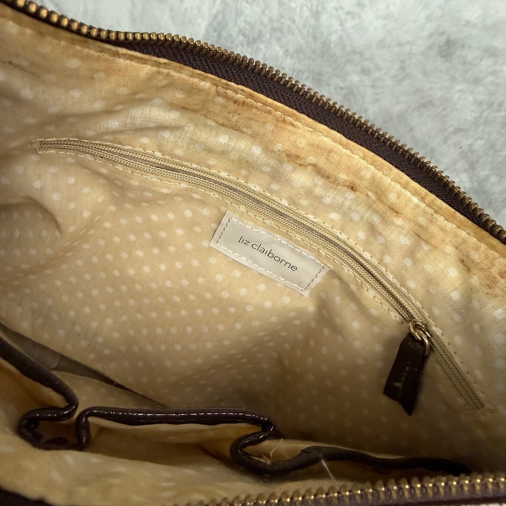 Y2K Multi Color Striped Hobo Bag Boho Shoulder Purse Liz Claiborne Mixed Media - Picture 3 of 11